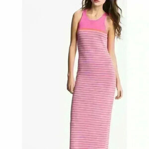 Trina Turk Artmageddon Striped Knit Maxi Dress